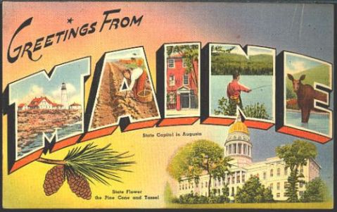 Vintage Maine postcard